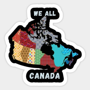 We all Canada Sticker